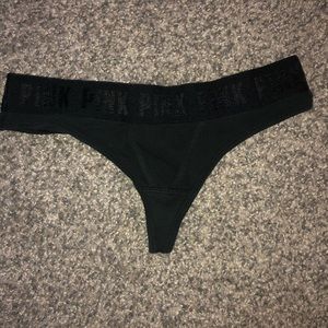 Black Victoria Secret Thong